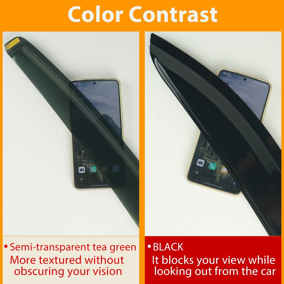 2 Pair For BMW X5 E70 SUV 5 Door 2007-2013 Wind Rain Sun Guard ...