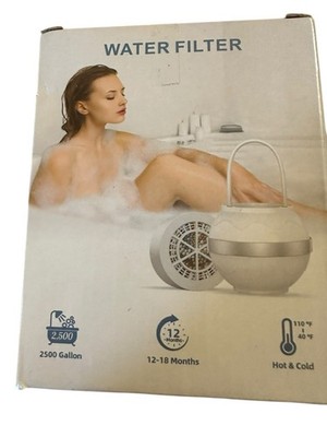 Bath Ball Bathtub Water Filter for Tub with Overflow,2,500 Gallons of Filtrat
