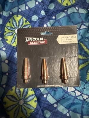 3pc Victor Style V3-101 Acetylene Cut Tips Combo Pac (Cuts 5/16''- 2'') #KH405