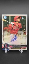 2018 1st Bowman Chrome REFRACTOR RC AUTO Leonardo Rivas! Rookie! Autograph /499