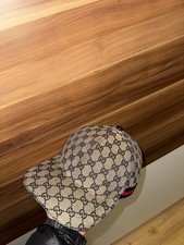 Gucci Original GG Canvas Baseballmütze Web Beige/Blau