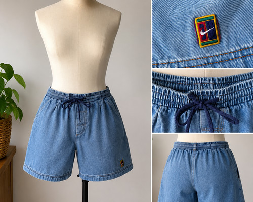 Vintage 90s denim Andre Agassi nike shorts Large