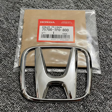 Front Grille Emblem 4DR 2DR H Badge Chrome Grill Si For 2016-2021 Honda Civic⭕