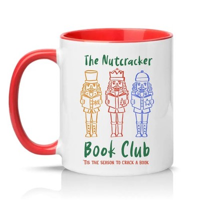 The Nutcracker Book Club Tis Unisex 11 Unzen Keramiktasse Buchliebhaber Weihnachtsgeschenk