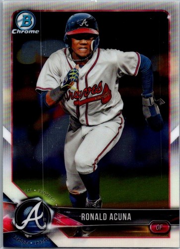 Ronald Acuna #BCP-1 2018 Bowman Chrome Prospects card