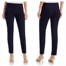 Closed Stretch Slim Leg Smoking Style Trouser Pants in Navy Blue Size 29