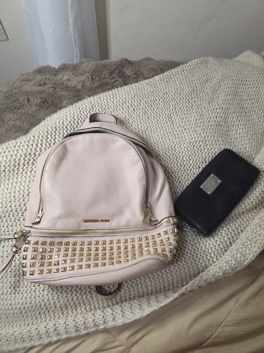 MICHAEL KORS Backpack/leather/PNK/solid color Plus Black  display picture 3