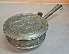 Vintage Elpec Ornate Ash Tray Silent Butler; Copper