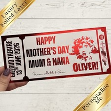 Oliver - Mock Theatre Ticket - Custom Gift - Personalised Musical Show Reveal