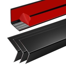 4Pcs 48" Black Metal Corner Protector, L-Molding Corner Guards for Walls, Cab...