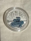 Australia 2025 Year of Snake 1/4 oz Silver Round Colorized, Perth Mint Capsule