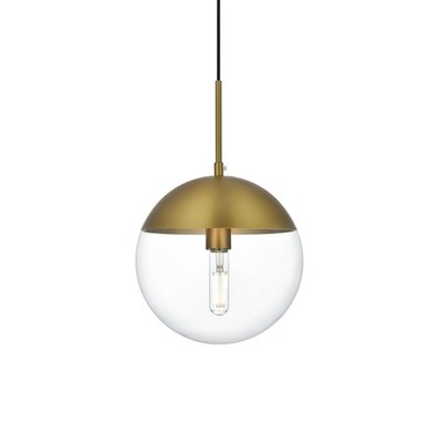 Elegant Lighting LD6033 Eclipse 10''W Pendant - Gold