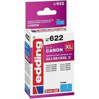 Edding EDD-622 Cyan Tintenpatrone Ersetzt Canon CLI-581XXL C