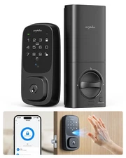 Keyless Entry Door Lock SP300k, Palmar Vein Deadbolt, Built-in WiFi, Amazon A...