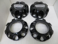 Ford F250 F350 Pickup 17-26 Black Center Caps - Set 4 - 2 0pen 2 Closed Caps C Ford F250 F350 Pickup 17-26 Black Center Caps - Set 4 - 2 0pen 2 Closed Caps C