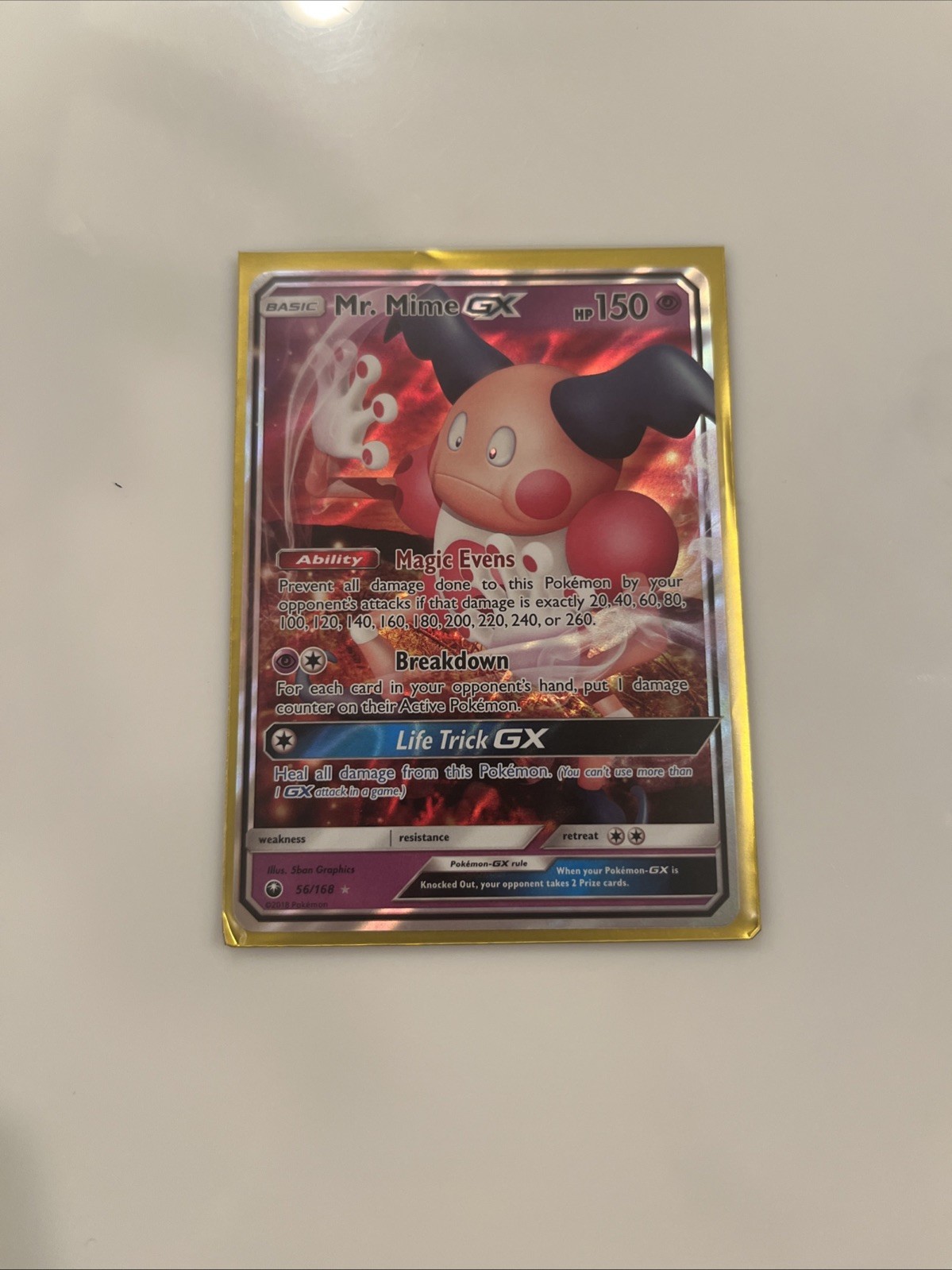 Mr. Mime GX - 56/168 Celestial Storm Ultra Rare Pokemon - NM