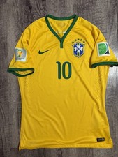 Neymar Jr Brazil Nike Player Version 2014 World Cup Jersey Size Large 575276-703