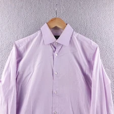 BOSS HUGO BOSS Slim Fit Mens Dress Shirt Lavender Size 15X38 Button Down