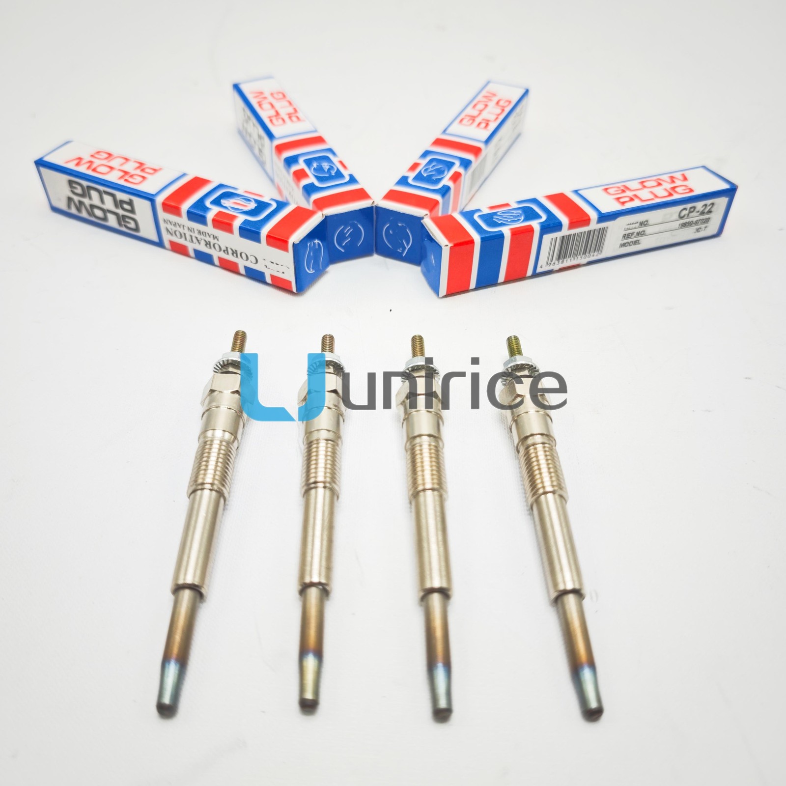 4x Glow Plug HKT CP-22 For Toyota 1KZ-TE 1CT 1KZ-T 19850-67030