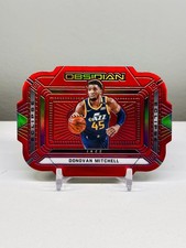 Donovan Mitchell SP 2020-21 Panini Obsidian - Eclipse Electric Etch Red Flood
