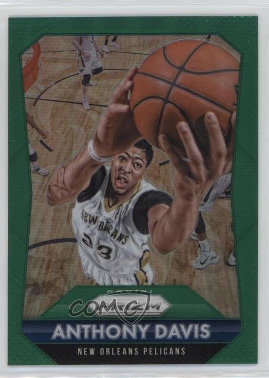 2015-16 Panini Prizm Green Prizm Anthony Davis #55