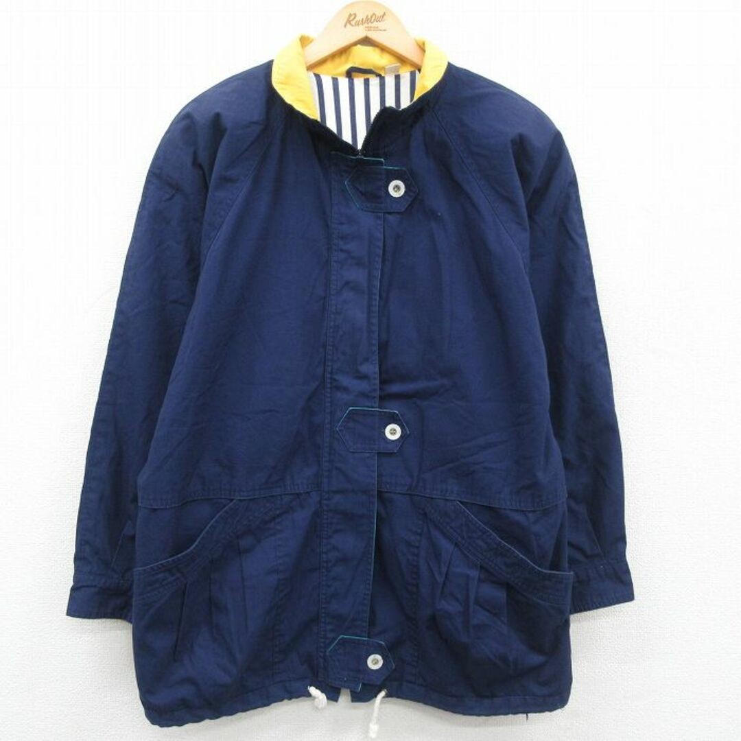 ALTRA Giacca vintage manica lunga donna taglia grande raglan blu navy altro usato0