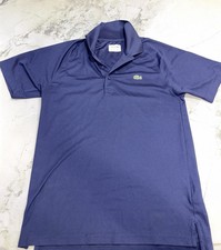 Lacoste Sport Ultra Dry Polo Shirt Mens Small Navy Blue Golf Tennis Performance
