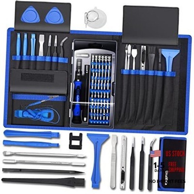80 IN 1 Professional Computer Repair Tool Kit, Precision Screwdriver Set Blue
