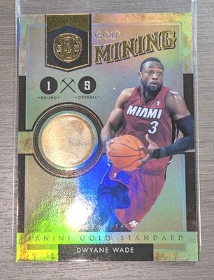 2010-11 PANINI GOLD STANDARD DWYANE WADE GOLD MINING 14K GOLD SP INSERT #6/8  