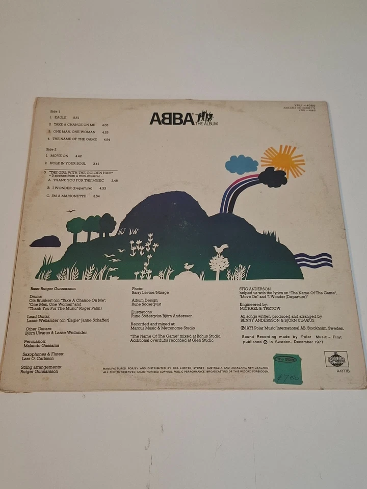 Vintage LP Record - ABBA - Self Titled - Image 2 of 4