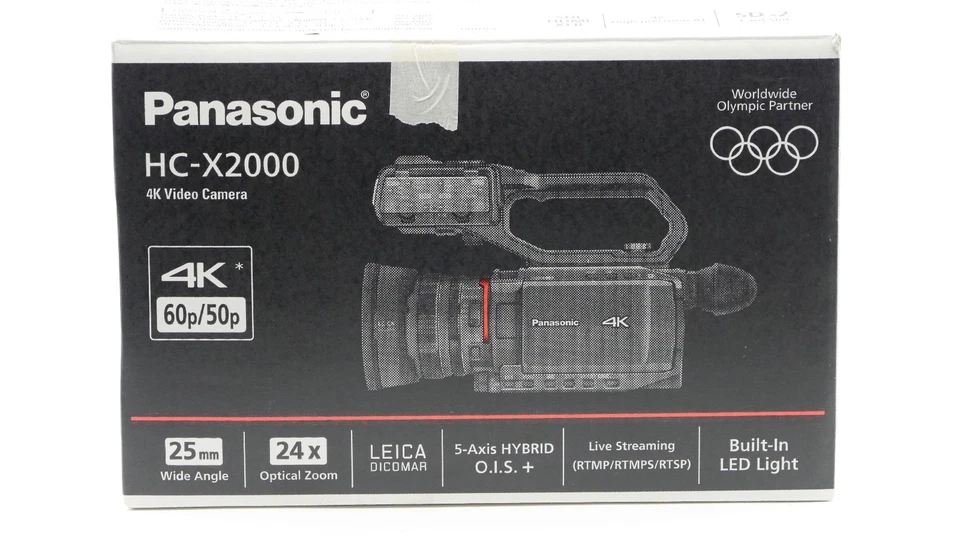 TOP!  - nur 3 Betriebsstunden - Panasonic HC-X2000E - HC-X2000 4K Camcorder OVP - Bild 2 von 4