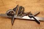 OLDER BROWN AND SHARPE MACHINIST COMBINATION SQUARE W/ PROTRACTOR & CENTER HEAD — photo 1
