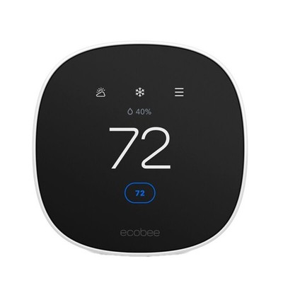 Ecobee4 ~Black~Smart Thermostat~ No Sensor~Build-in With Alexa~Original Box