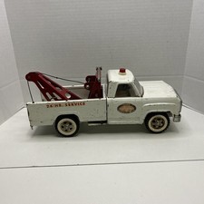 Vintage Tonka AA Wrecker Truck, Pressed Steel, 24 Hour Service, For Parts/Repair