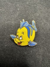 Vintage Disney Flounder from The Little Mermaid Yellow Fish Pin (Pinpics #973)