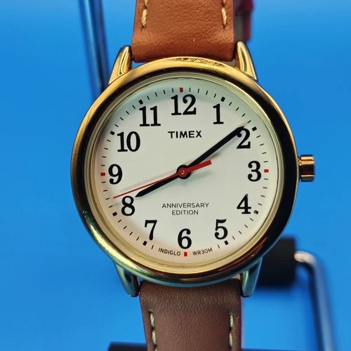 Vintage Timex 40th Anniversary Indiglo 30mm Women's Quartz Watch Near Mint