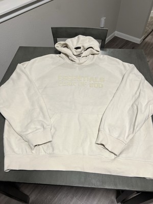 Fear Of God Essentials Hoodie Egg Shell Size XL