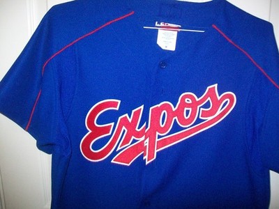 Montreal Expos Majestic Mens Adult Batting Pratice Jersey New
