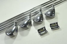 Walter Hagen Tour Persimmon Metal Driver and 3,4,5 Fairway Wood Set Steel 201631