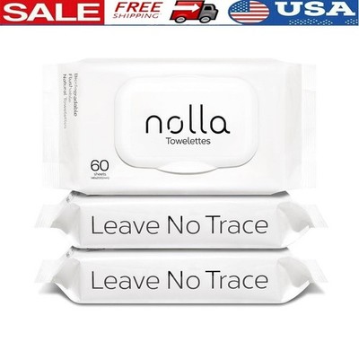 Biodegradable Plant Based Wet Wipes Extra Large Soft Flushable 180 Count New