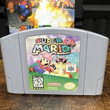 Super Mario 64 (Nintendo N64) and Manual Cleaned, Tested & Authentic⭐