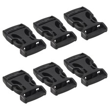 4 pièces clip de boucles de dégagement latéral en plastique pour sangle 25 mm noir