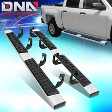 For 2007-2019 Silverado/Sierra Crew Cab 6" Step Nerf Bar Running Board Chrome