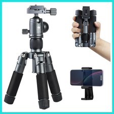 Compact Mini Desktop Tripod, 20" Aluminum Portable Small Tabletop Tripod Stan...