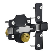 Barn Door Lock, Fence Gate Lock, Double Sided Gate Latch, Gate Lock for Wodde...