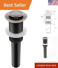 Oil Rubbed Bronze Pop Up Drain, Bathroom Vessel Lavatory Vanity Faucet Sink D...
