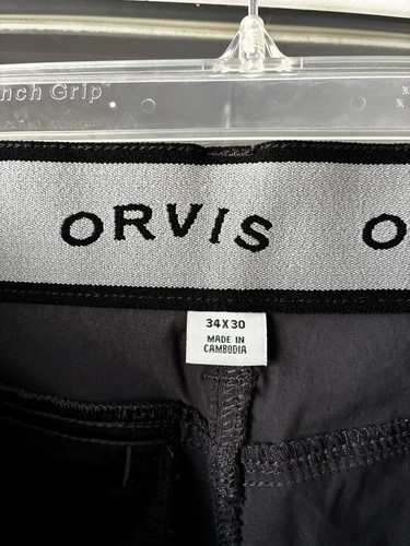 Pantalone tecnico uomo ORVIS elasticizzato idrorepellente grigio media tasca grigio 34x30 nuovo senza etichette - Foto 3 di 5