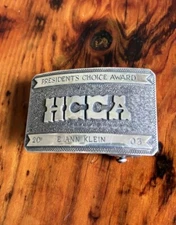 Clint Orms Sterling Silver Trophy Buckle Horseless Carriage Club E. Ann Klein