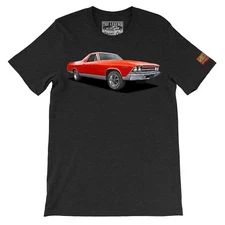 1969 Chevy El-Camino The Legend Classic Car Men's T-shirts Made in USA