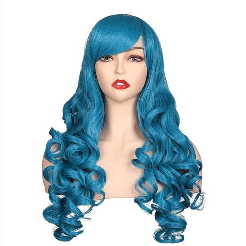 New Women Synthetic Hair Long Curly Cosplay Wig Wigs for Party - Picture 19 of 30